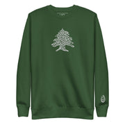 Cedar Tree Embroidered Unisex Premium Crewneck