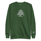 Cedar Tree Embroidered Unisex Premium Crewneck